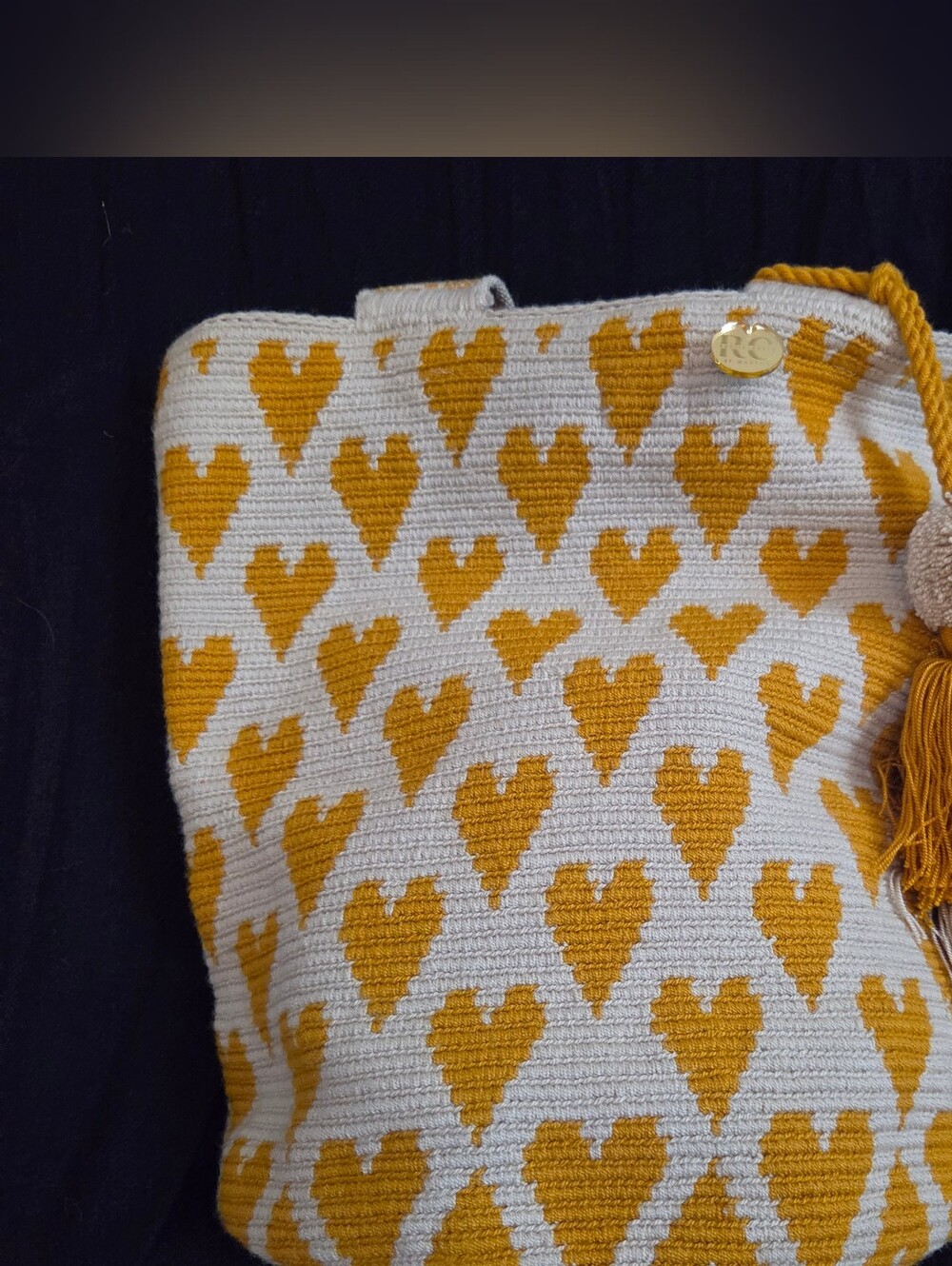 Yellow Heart Mochilon Bag